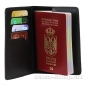 Mobile Preview: Kožni uložak za pasoš i kartice SRB crni